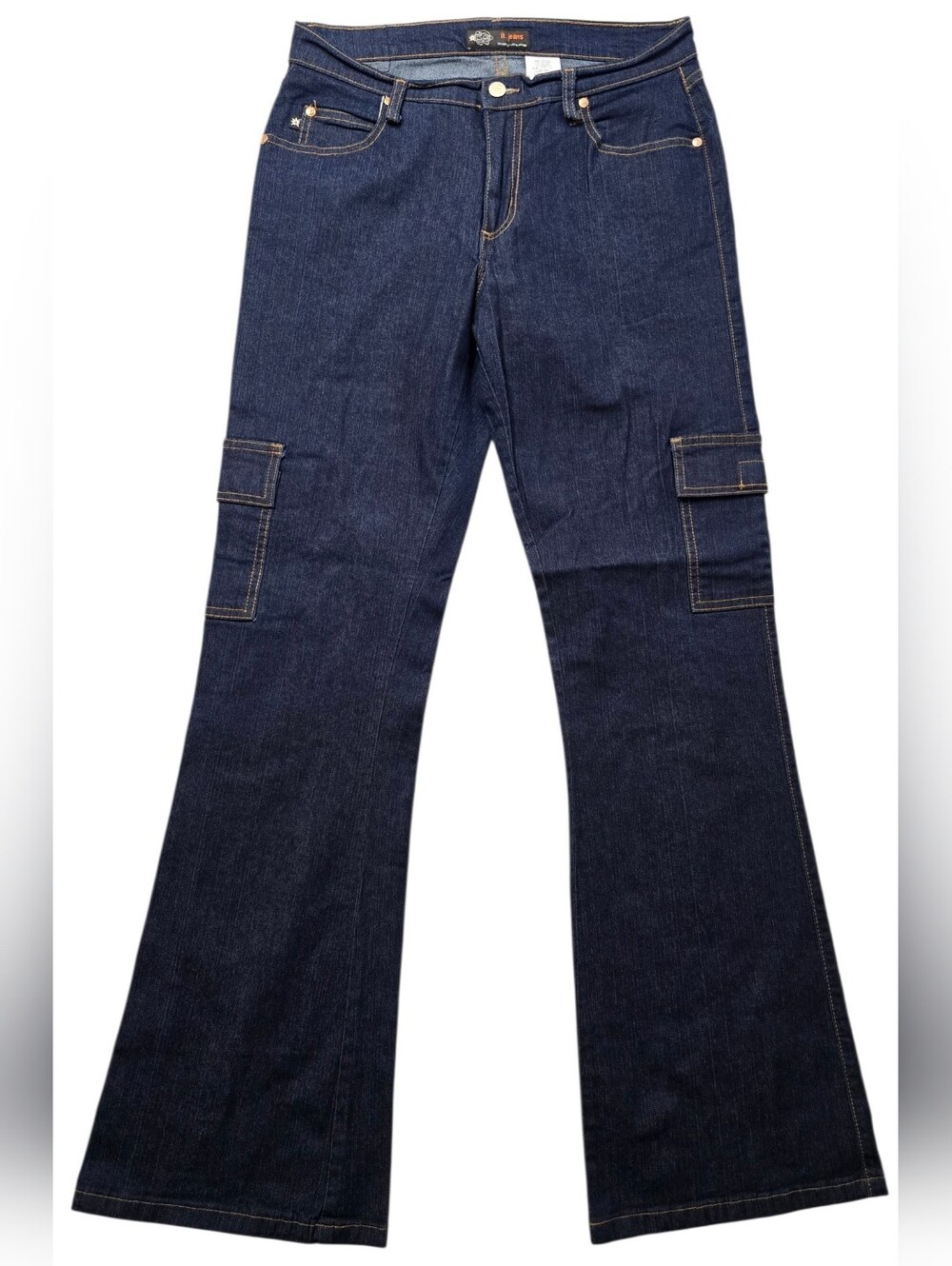 !it jeans Dark Blue Bootcut Cargo Jeans